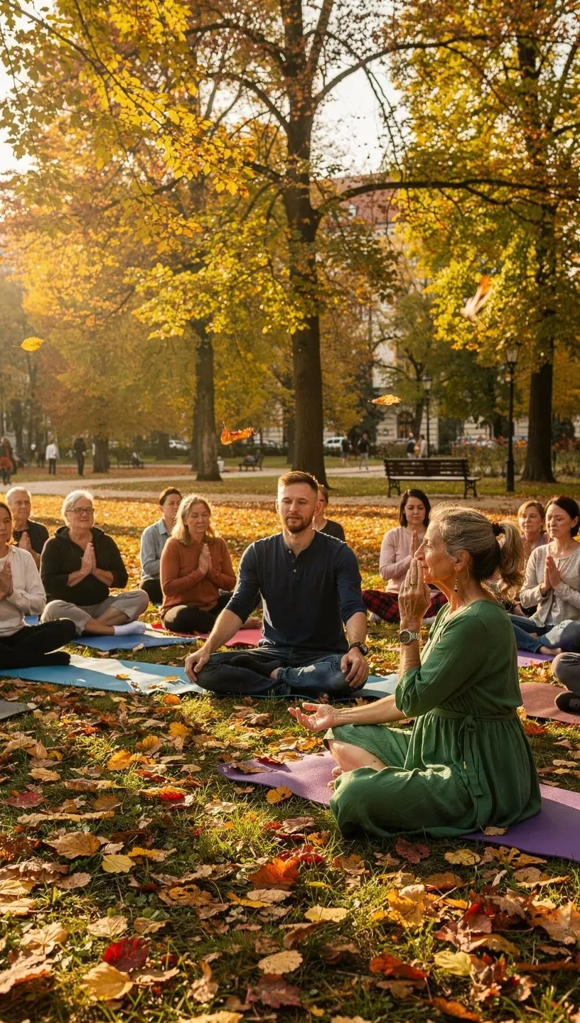 Wizualizacja energii przepływającej przez ciało podczas medytacji.